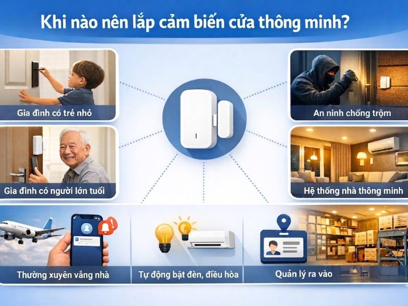 Khi nào nên sử dụng cảm biến cửa thông minh
