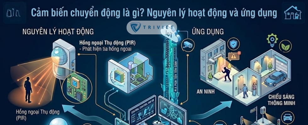 Cảm biến chuyển động là gì? Nguyên lý hoạt động và ứng dụng