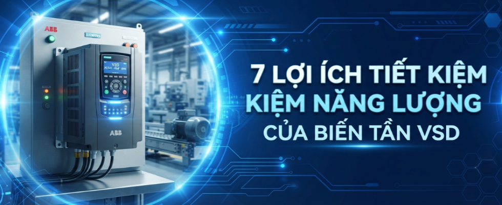 7 lợi ích tiết kiệm năng lượng của biến tần VSD