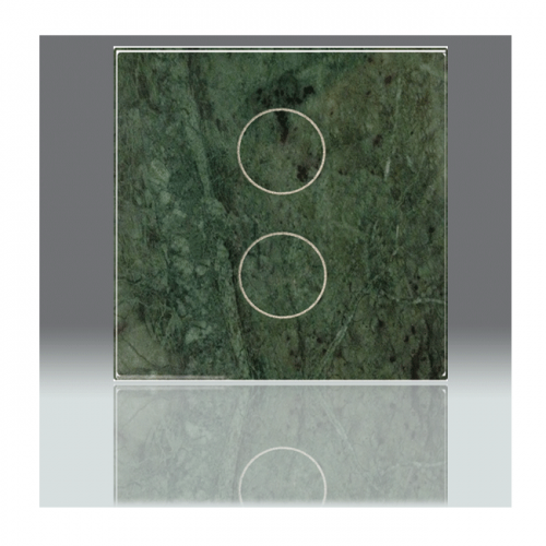 Mặt công tắc hai nút không dây Vitrum- chuẩn BS