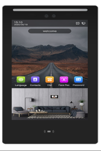 Remote Unlocking Outdoor Camera Intercom With 10.1-inch Touch Screen And Face Recognition